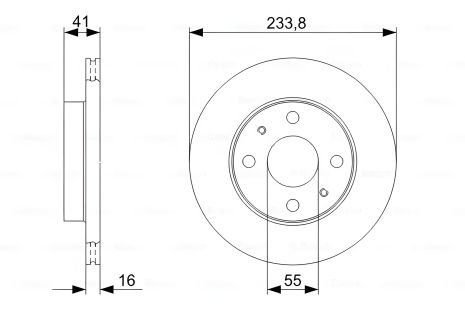 Тормозной диск DAIHATSU NAKED от BOSCH (0986479352) Тормозной диск DAIHATSU NAKED от BOSCH (0986479352)