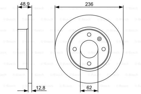 Диск тормозной SKODA FAVORIT, BOSCH (0986479491) Диск тормозной SKODA FAVORIT, BOSCH (0986479491)