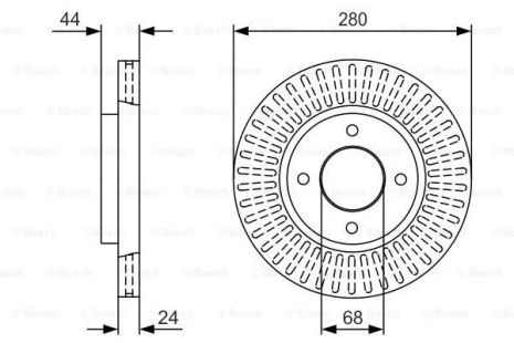Диск тормозной NISSAN TIIDA, BOSCH (0986479U62) Диск тормозной NISSAN TIIDA, BOSCH (0986479U62)