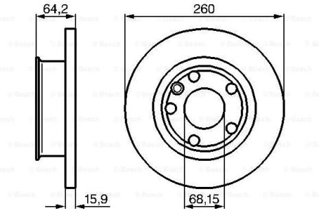 Диск тормозной VW TRANSPORTER, BOSCH (0986478547) Диск тормозной VW TRANSPORTER, BOSCH (0986478547)