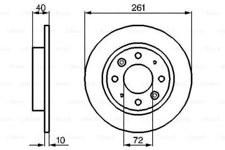 Диск тормозной KIA OK9AA26251, KIA CARENS, BOSCH (0986479018) Диск тормозной KIA OK9AA26251, KIA CARENS, BOSCH (0986479018)