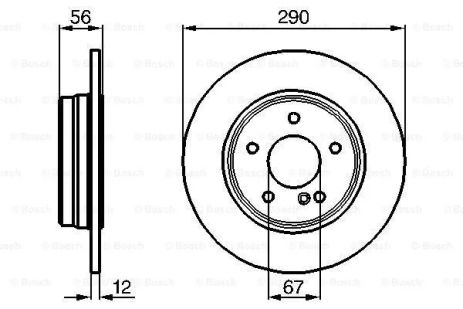 Диск тормозной MERCEDES-BENZ E-CLASS, BOSCH (0986478899) Диск тормозной MERCEDES-BENZ E-CLASS, BOSCH (0986478899)
