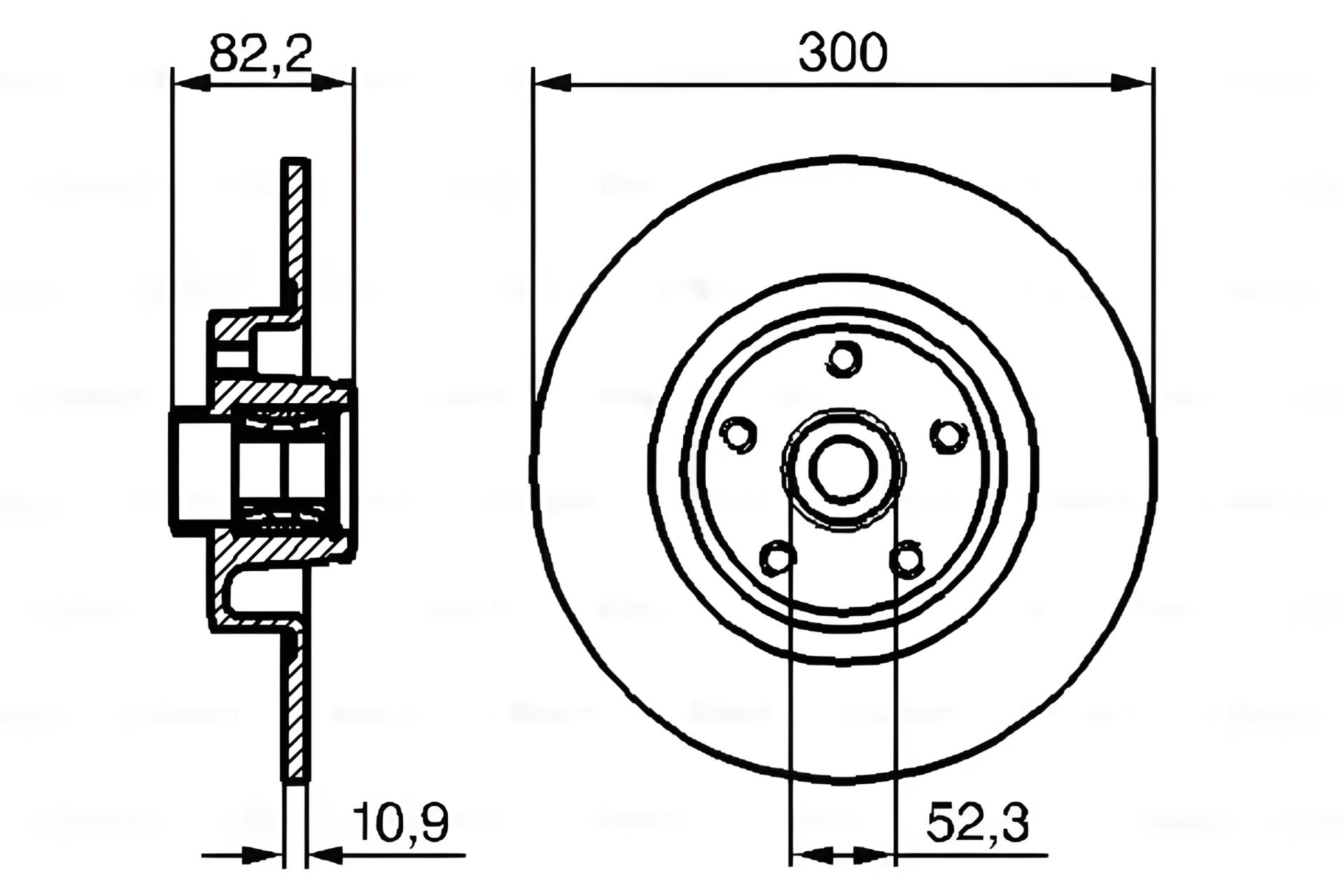 Гальмівний диск для RENAULT VEL, BOSCH (0986479280) Гальмівний диск для RENAULT VEL, BOSCH (0986479280)
