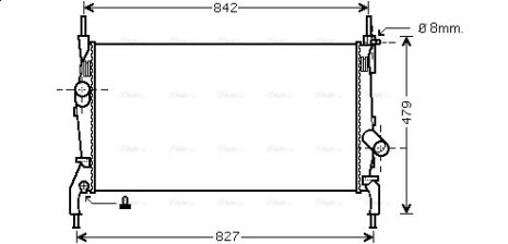 Радіатор охолодження FORD TRANSIT, AVA COOLING (FDA2405) Радіатор охолодження FORD TRANSIT, AVA COOLING (FDA2405)