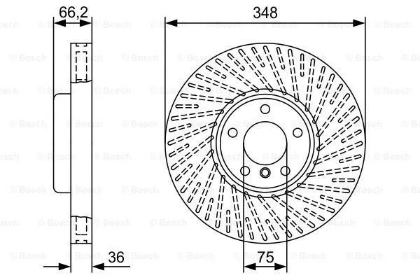 Диск гальмівний BMW 5, BOSCH (0986479W20) Диск гальмівний BMW 5, BOSCH (0986479W20)