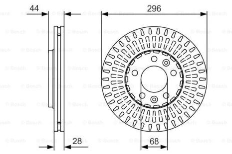 Диск гальмівний NISSAN PRIMASTAR, FIAT TALENTO, BOSCH (0986479D30) Диск гальмівний NISSAN PRIMASTAR, FIAT TALENTO, BOSCH (0986479D30)