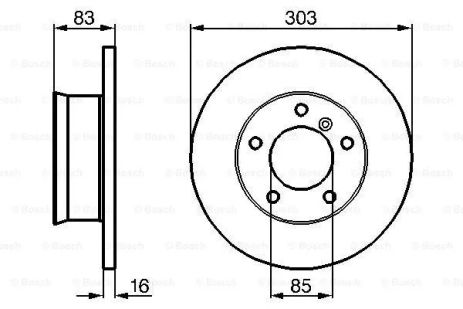 Тормозной диск PUCH G-MODELL/MERCEDES-BENZ G-CLASS, BOSCH (0986478189) Тормозной диск PUCH G-MODELL/MERCEDES-BENZ G-CLASS, BOSCH (0986478189)