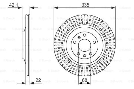Диск гальмівний BENTLEY CONTINENTAL, AUDI A8, BOSCH (0986479591) Диск гальмівний BENTLEY CONTINENTAL, AUDI A8, BOSCH (0986479591)