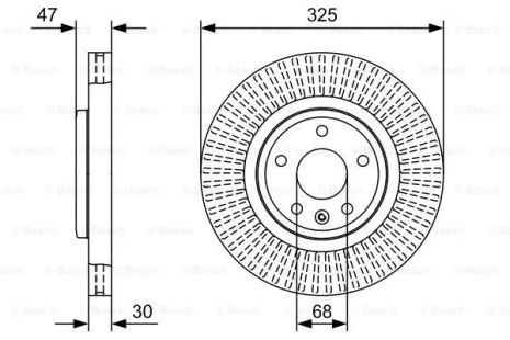 Диск гальмівний BOSCH (0986479W52) Диск гальмівний BOSCH (0986479W52)