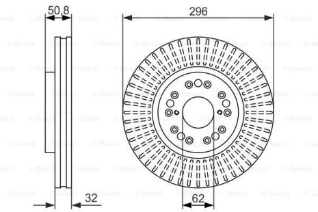 Диск гальмівний TOYOTA SOARER, LEXUS IS, BOSCH (0986479485) Диск гальмівний TOYOTA SOARER, LEXUS IS, BOSCH (0986479485)