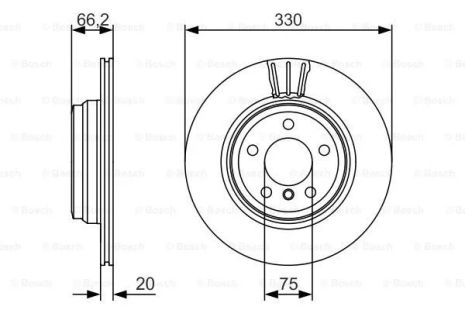 Диск гальмівний BMW 3, BOSCH (0986479622) Диск гальмівний BMW 3, BOSCH (0986479622)