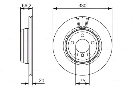 Тормозной диск для BMW 3 от BOSCH (0986479622) Тормозной диск для BMW 3 от BOSCH (0986479622)