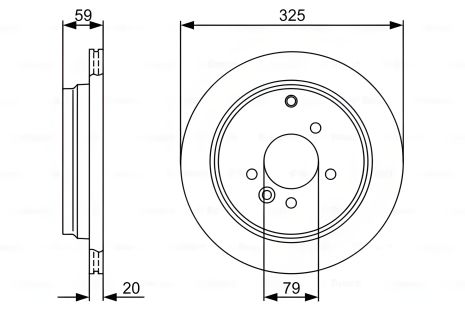Гальмівний диск LAND ROVER, BOSCH (0986479375)