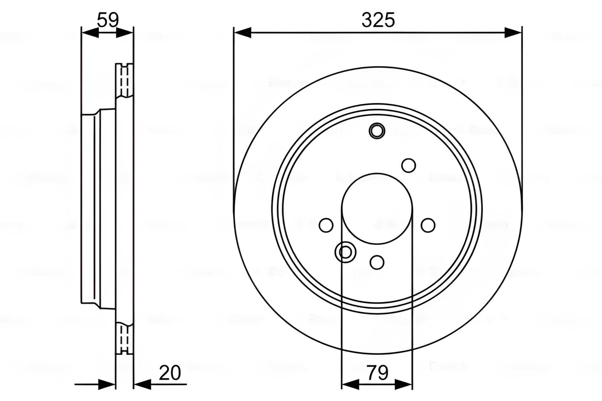 Гальмівний диск LAND ROVER, BOSCH (0986479375) Гальмівний диск LAND ROVER, BOSCH (0986479375)