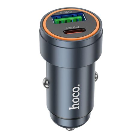 Автозарядний пристрій Hoco Z57A 1 USB/1USB-C PD30W/QC3.0