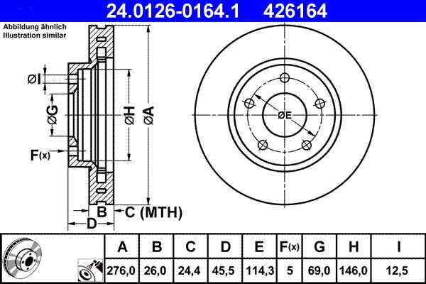 ΠΠΈΡΠΊ ΡΠΎΡΠΌΠΎΠ·Π½ΠΎΠΉ MITSUBISHI LANCER, ATE (24012601641) ΠΠΈΡΠΊ ΡΠΎΡΠΌΠΎΠ·Π½ΠΎΠΉ MITSUBISHI LANCER, ATE (24012601641)