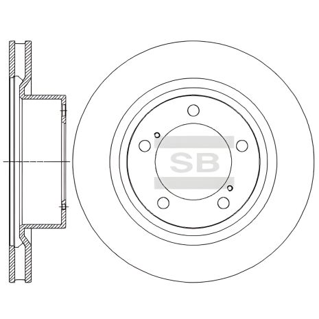 Тормозной диск TOYOTA TUNDRA, SANGSIN (HI-Q) (SD4062) Тормозной диск TOYOTA TUNDRA, SANGSIN (HI-Q) (SD4062)