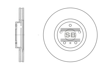 Гальмівний диск INFINITI M, NISSAN MURANO, SANGSIN (HI-Q) (SD4204) Гальмівний диск INFINITI M, NISSAN MURANO, SANGSIN (HI-Q) (SD4204)