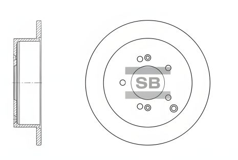Гальмівний диск для KIA SPORTAGE, JAC REIN, SANGSIN (HI-Q) (SD1052) Гальмівний диск для KIA SPORTAGE, JAC REIN, SANGSIN (HI-Q) (SD1052)