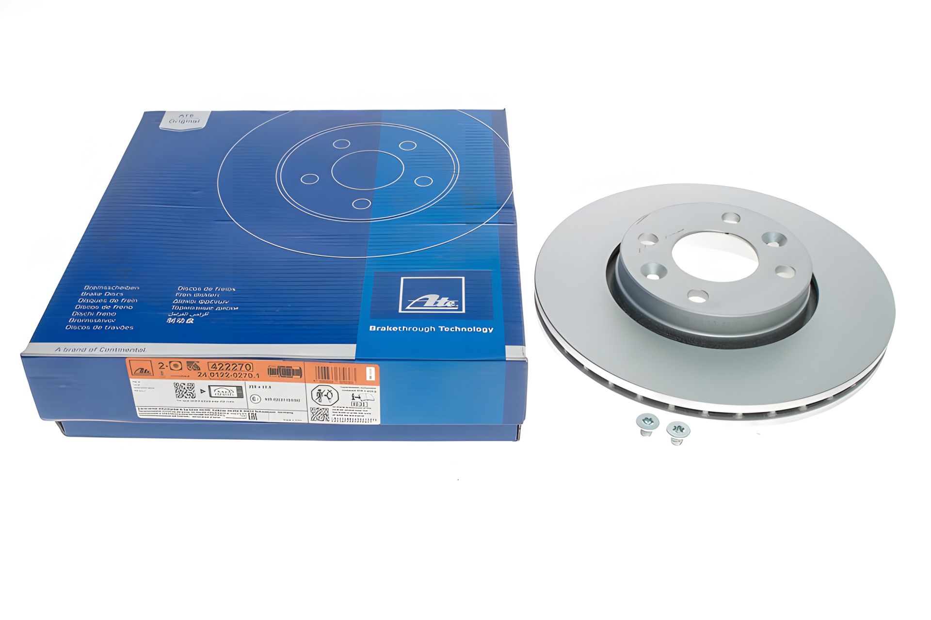 Тормозной диск для NISSAN MICRA, LADA VESTA от ATE (24012202701) Тормозной диск для NISSAN MICRA, LADA VESTA от ATE (24012202701)