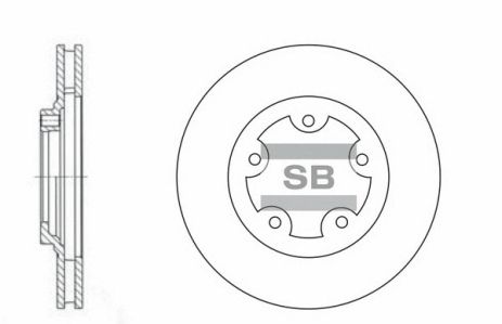 Диск гальмівний MITSUBISHI DELICA, HYUNDAI PORTER, SANGSIN (HI-Q) (SD1029) Диск гальмівний MITSUBISHI DELICA, HYUNDAI PORTER, SANGSIN (HI-Q) (SD1029)