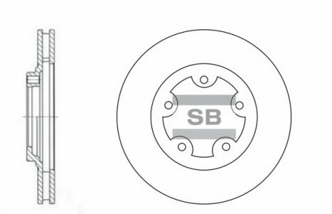 Диск гальмівний MITSUBISHI DELICA, HYUNDAI PORTER, SANGSIN (HI-Q) (SD1029) Диск гальмівний MITSUBISHI DELICA, HYUNDAI PORTER, SANGSIN (HI-Q) (SD1029)