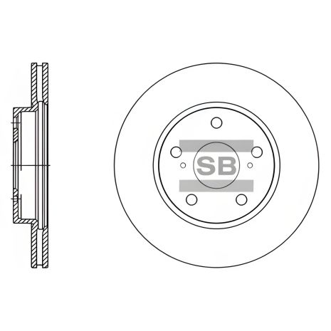 Тормозной диск для TOYOTA (FAW), HI-Q (SD4604)
