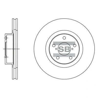 Диск тормозной SUBARU передний, Hi-Q (SD4702)