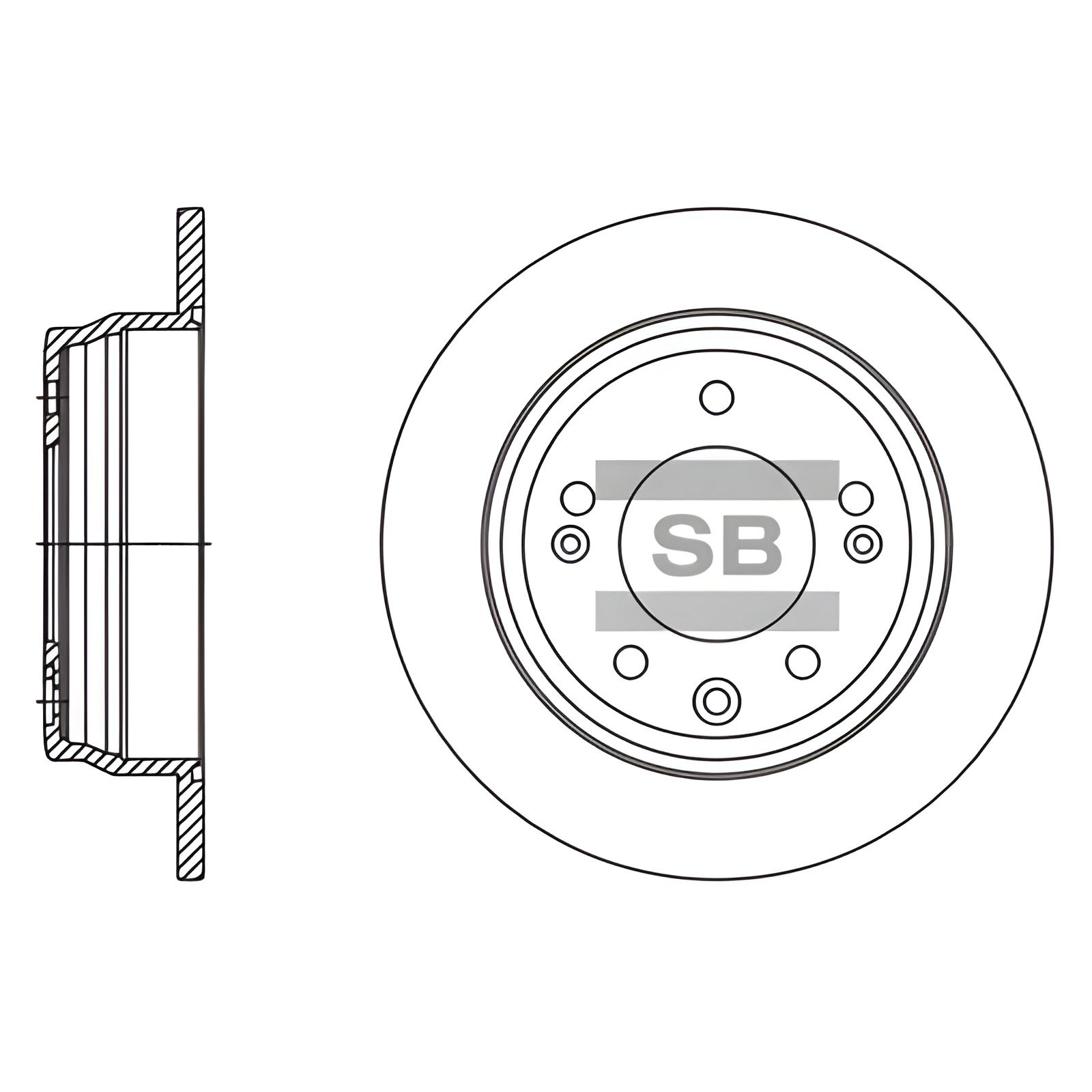 Тормозной диск HYUNDAI ELANTRA, SANGSIN HI-Q SD1136 Тормозной диск HYUNDAI ELANTRA, SANGSIN HI-Q SD1136