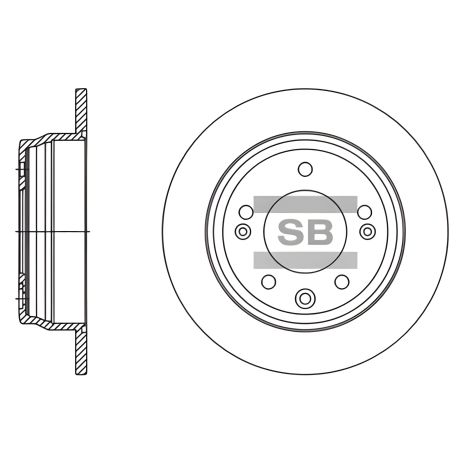 Гальмівний диск для HYUNDAI ELANTRA, SANGSIN (HI-Q) (SD1136) Гальмівний диск для HYUNDAI ELANTRA, SANGSIN (HI-Q) (SD1136)