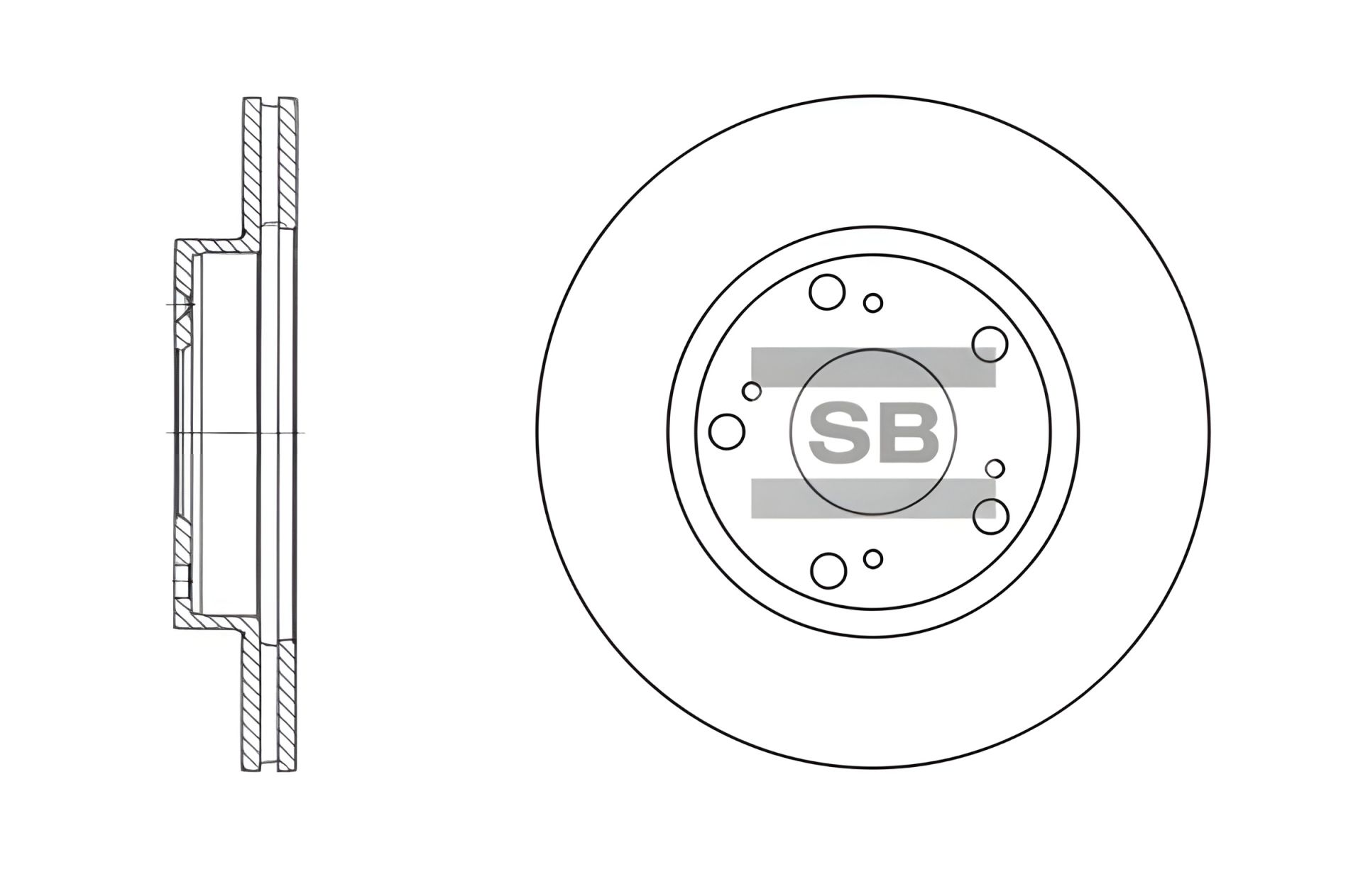 Гальмівний диск HONDA CIVIC, SANGSIN (HI-Q) (SD4102) Гальмівний диск HONDA CIVIC, SANGSIN (HI-Q) (SD4102)