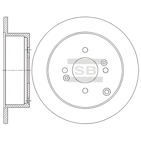 Тормозной диск для KIA RIO, HYUNDAI i20, HI-Q (SD1080)