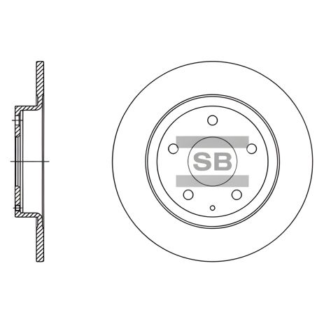 Гальмівний диск MAZDA 6 від HI-Q (SD4423) Гальмівний диск MAZDA 6 від HI-Q (SD4423)