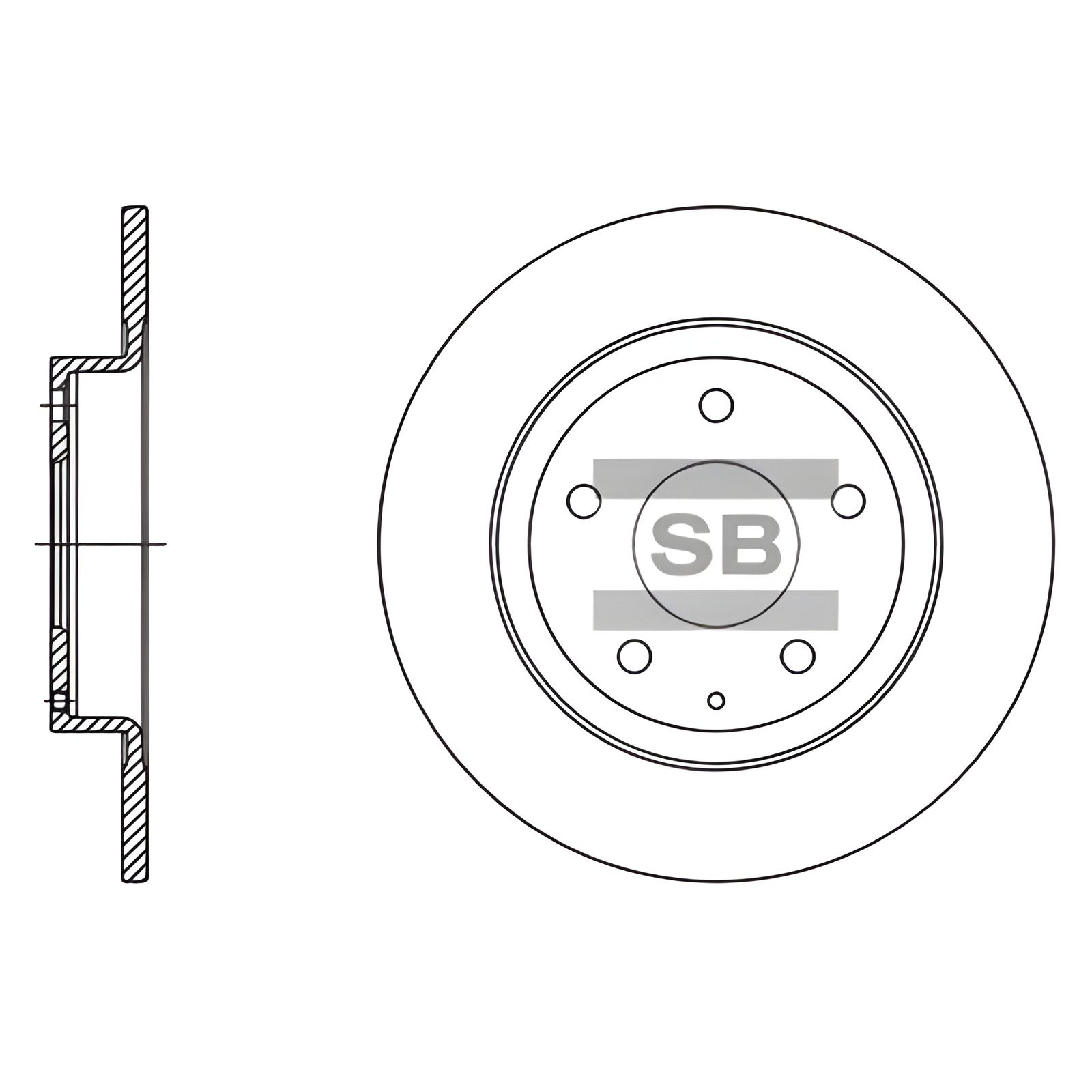 Гальмівний диск MAZDA 6 від HI-Q (SD4423) Гальмівний диск MAZDA 6 від HI-Q (SD4423)