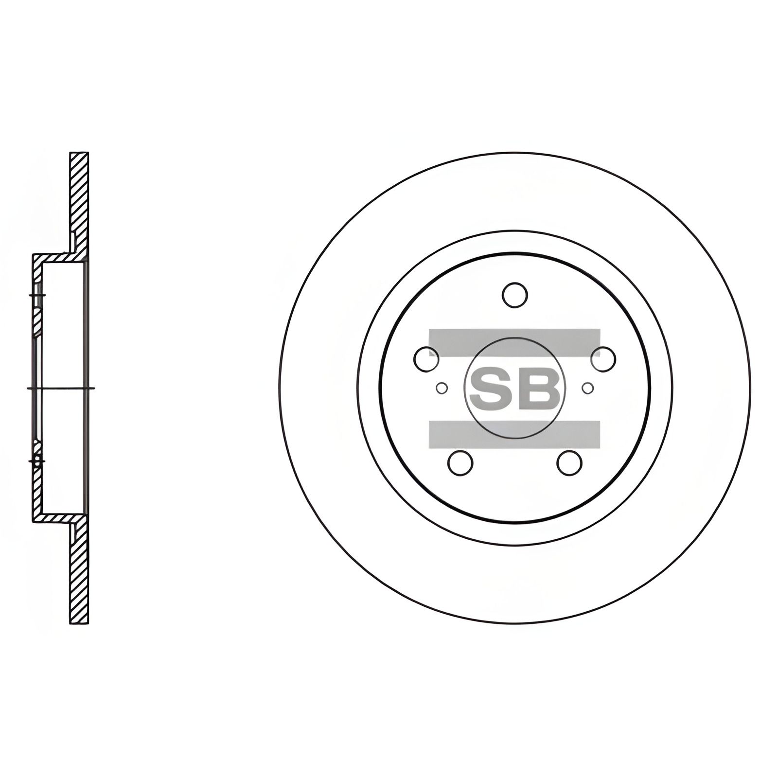 Тормозной диск TOYOTA AVENSIS, SANGSIN (HI-Q) (SD4084) Тормозной диск TOYOTA AVENSIS, SANGSIN (HI-Q) (SD4084)