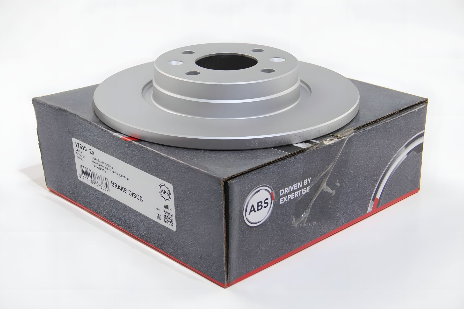 Передній гальмівний диск для Logan/Sandero/Symbol 12, ABS (17619) Передній гальмівний диск для Logan/Sandero/Symbol 12, ABS (17619)