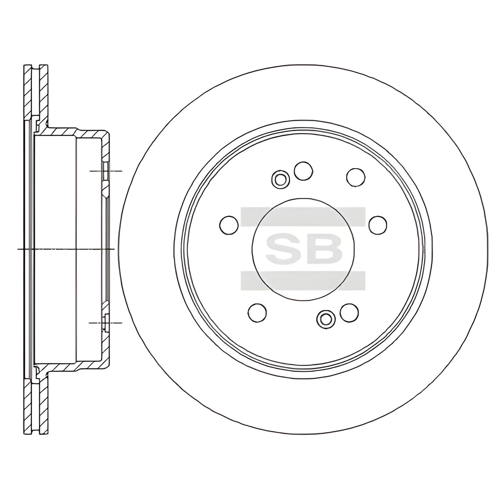 Гальмівний диск для SSANGYONG RODIUS, SANGSIN (HI-Q) (SD3043) Гальмівний диск для SSANGYONG RODIUS, SANGSIN (HI-Q) (SD3043)