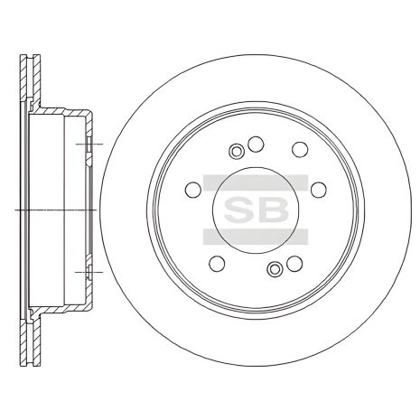 Гальмівний диск для SSANGYONG RODIUS, SANGSIN (HI-Q) (SD3043) Гальмівний диск для SSANGYONG RODIUS, SANGSIN (HI-Q) (SD3043)