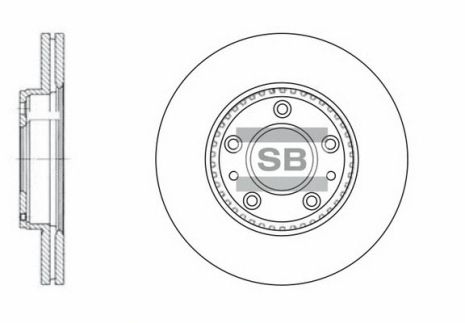 Диск гальмівний MAZDA 6, SANGSIN (HI-Q) (SD4406) Диск гальмівний MAZDA 6, SANGSIN (HI-Q) (SD4406)