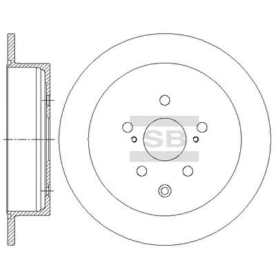 Диск тормозной LEXUS RX, SANGSIN (HI-Q) (SD4035) Диск тормозной LEXUS RX, SANGSIN (HI-Q) (SD4035)