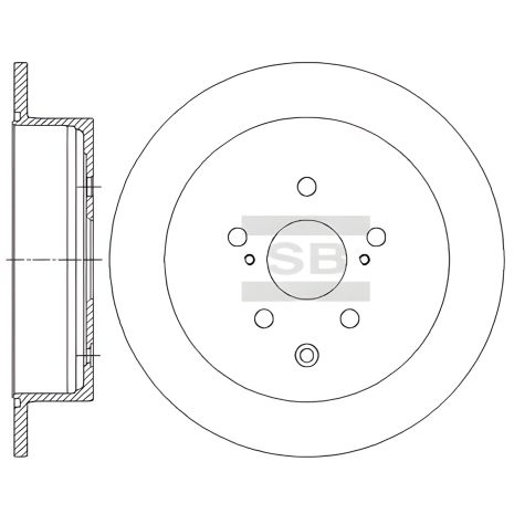 Гальмівний диск LEXUS RX, SANGSIN (HI-Q) (SD4035) Гальмівний диск LEXUS RX, SANGSIN (HI-Q) (SD4035)