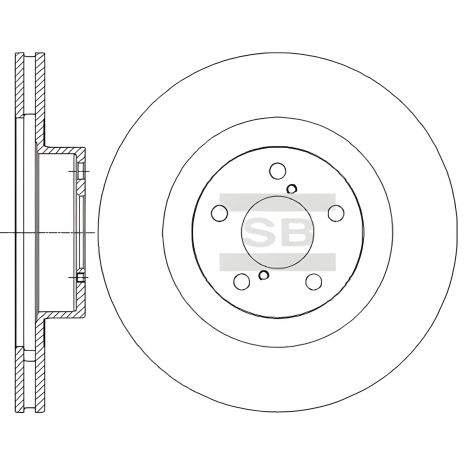 Гальмівний диск для SCION FR-S, TOYOTA GT, HI-Q (SD4701)