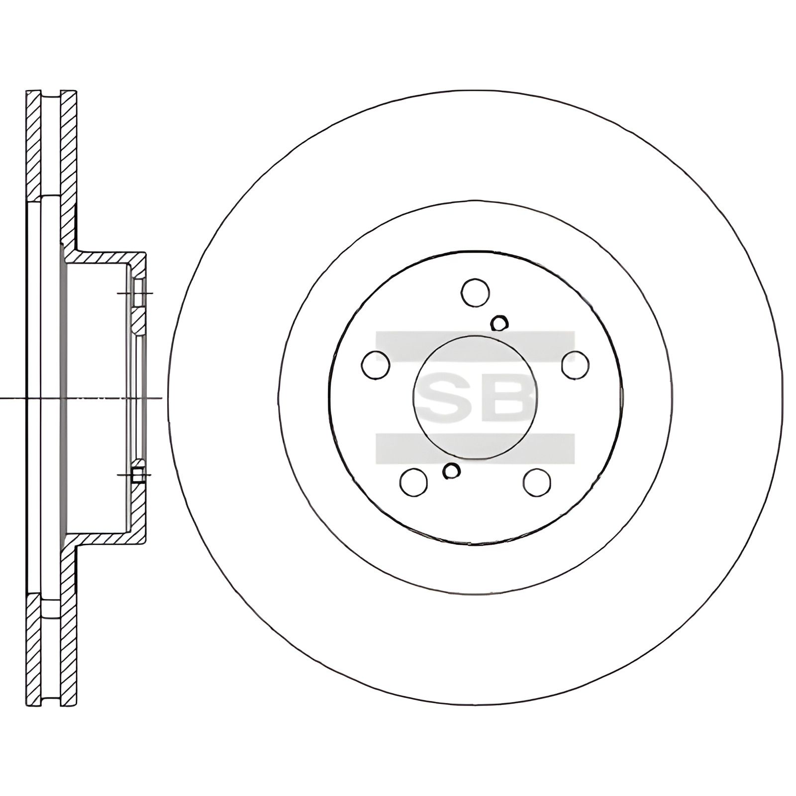 Гальмівний диск для SCION FR-S, TOYOTA GT, HI-Q (SD4701) Гальмівний диск для SCION FR-S, TOYOTA GT, HI-Q (SD4701)