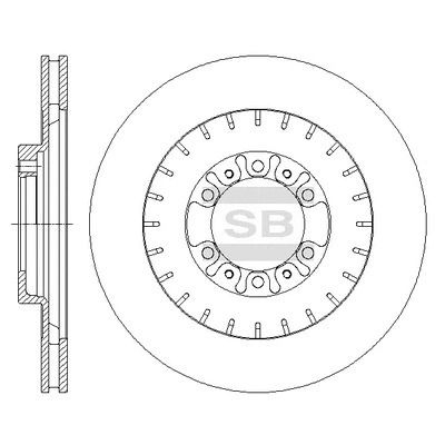 Диск тормозной MITSUBISHI PAJERO, PEUGEOT 406, SANGSIN (HI-Q) (SD4322) Диск тормозной MITSUBISHI PAJERO, PEUGEOT 406, SANGSIN (HI-Q) (SD4322)