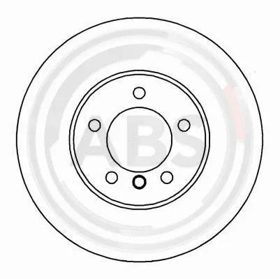 Диск тормозной BMW 5, ABS (16332)