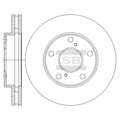 Тормозной диск TOYOTA (FAW), LEXUS LX, HI-Q (SD4032)