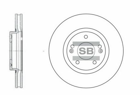 Диск гальмівний INOKOM SANTA, HYUNDAI SANTA, SANGSIN (HI-Q) (SD1055) Диск гальмівний INOKOM SANTA, HYUNDAI SANTA, SANGSIN (HI-Q) (SD1055)