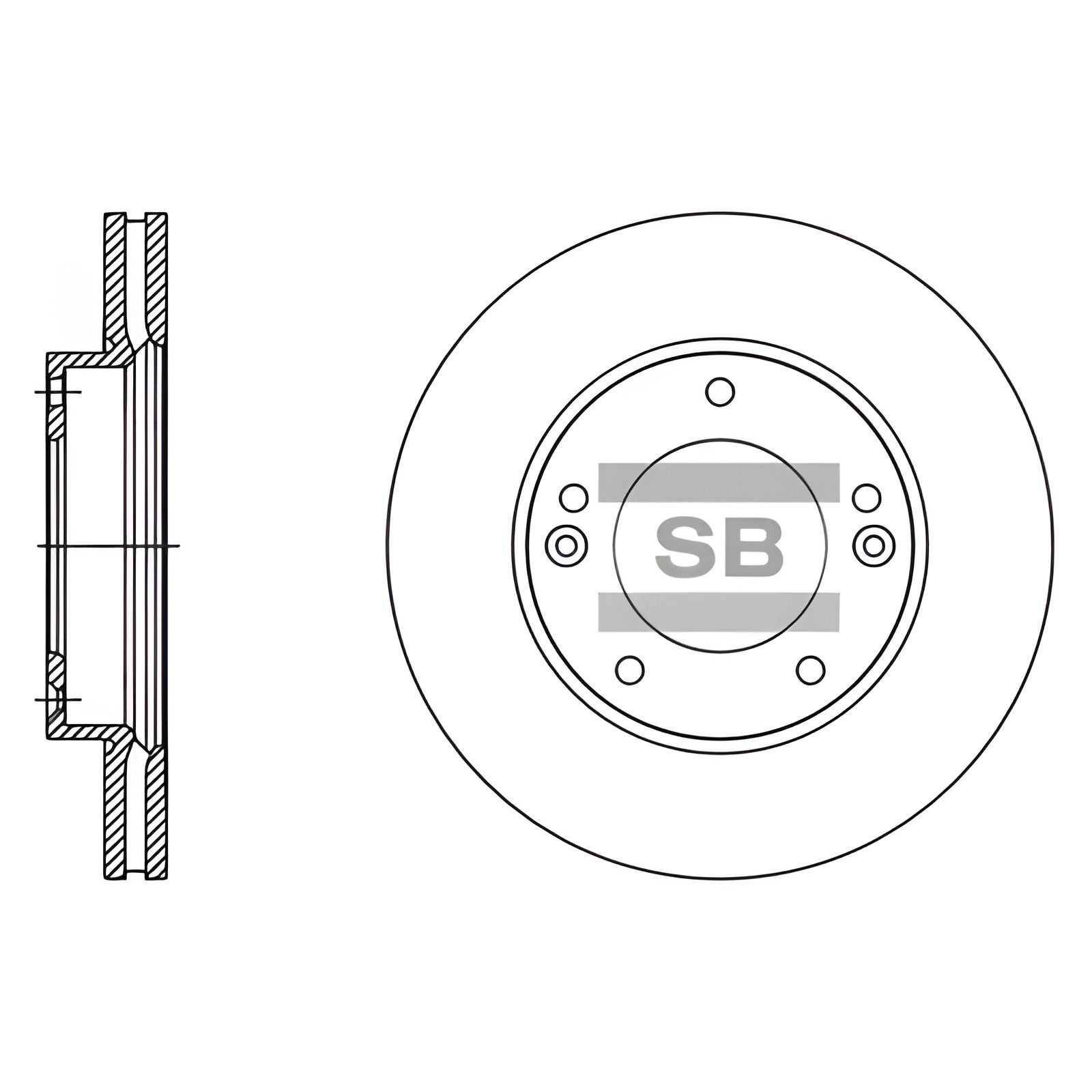 Гальмівний диск для KIA SORENTO, SANGSIN (HI-Q) (SD2067) Гальмівний диск для KIA SORENTO, SANGSIN (HI-Q) (SD2067)