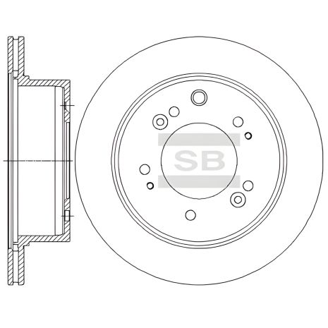 Тормозной диск Sorento 06- задний, HI-Q (SD2056)