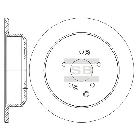 Тормозной диск для HYUNDAI ix55, SANGSIN (HI-Q) (SD1103)